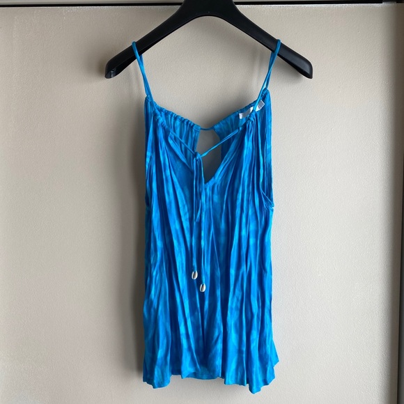 Indah Mazzy Drawstring Loose Tank Torquoise M - Picture 8 of 15
